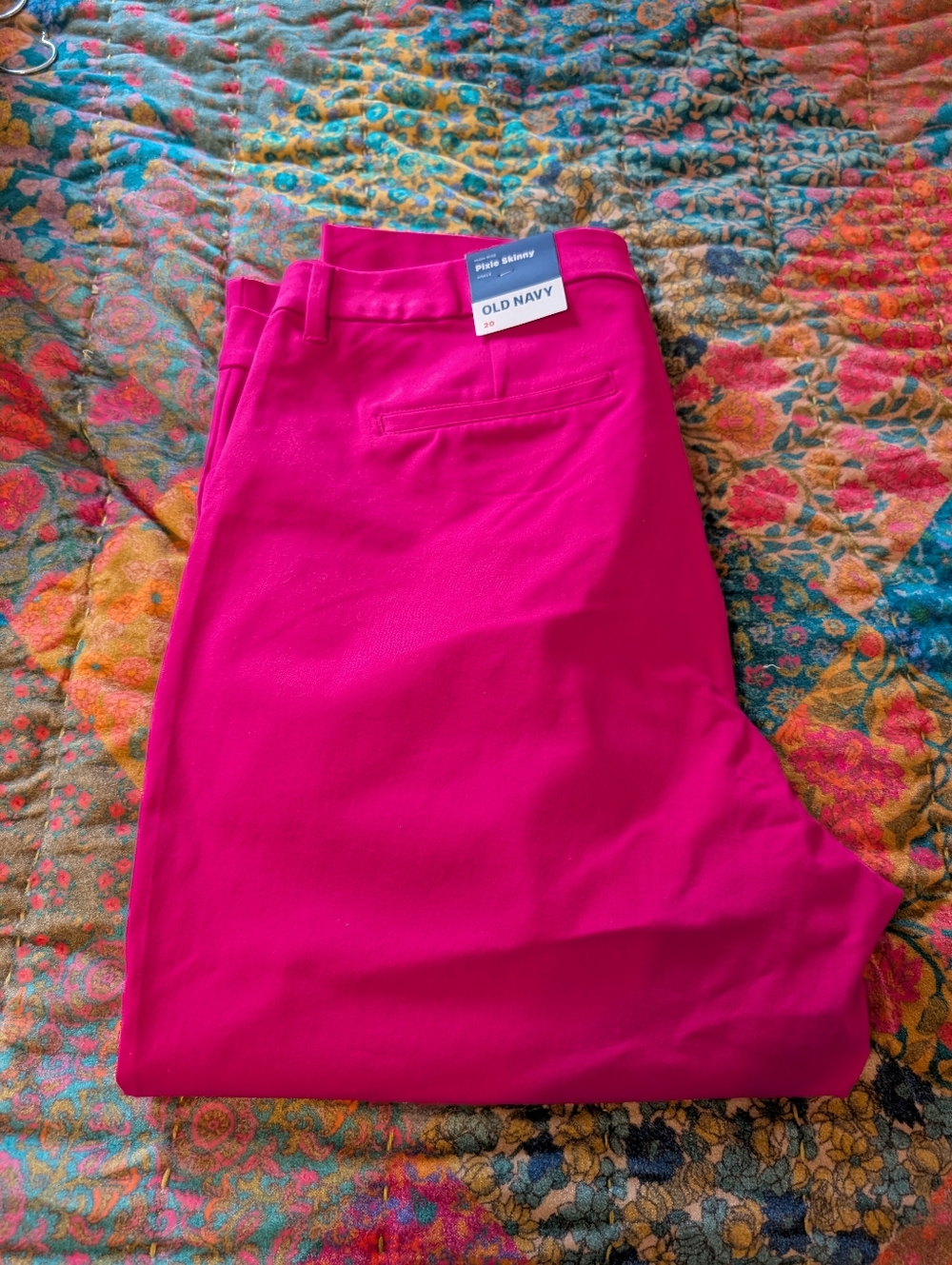 old navy pixie skinny dress pant hot punk size 20